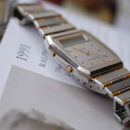 Vintage Seiko AnaDigi Quartz Two Tone Gold from the 80s