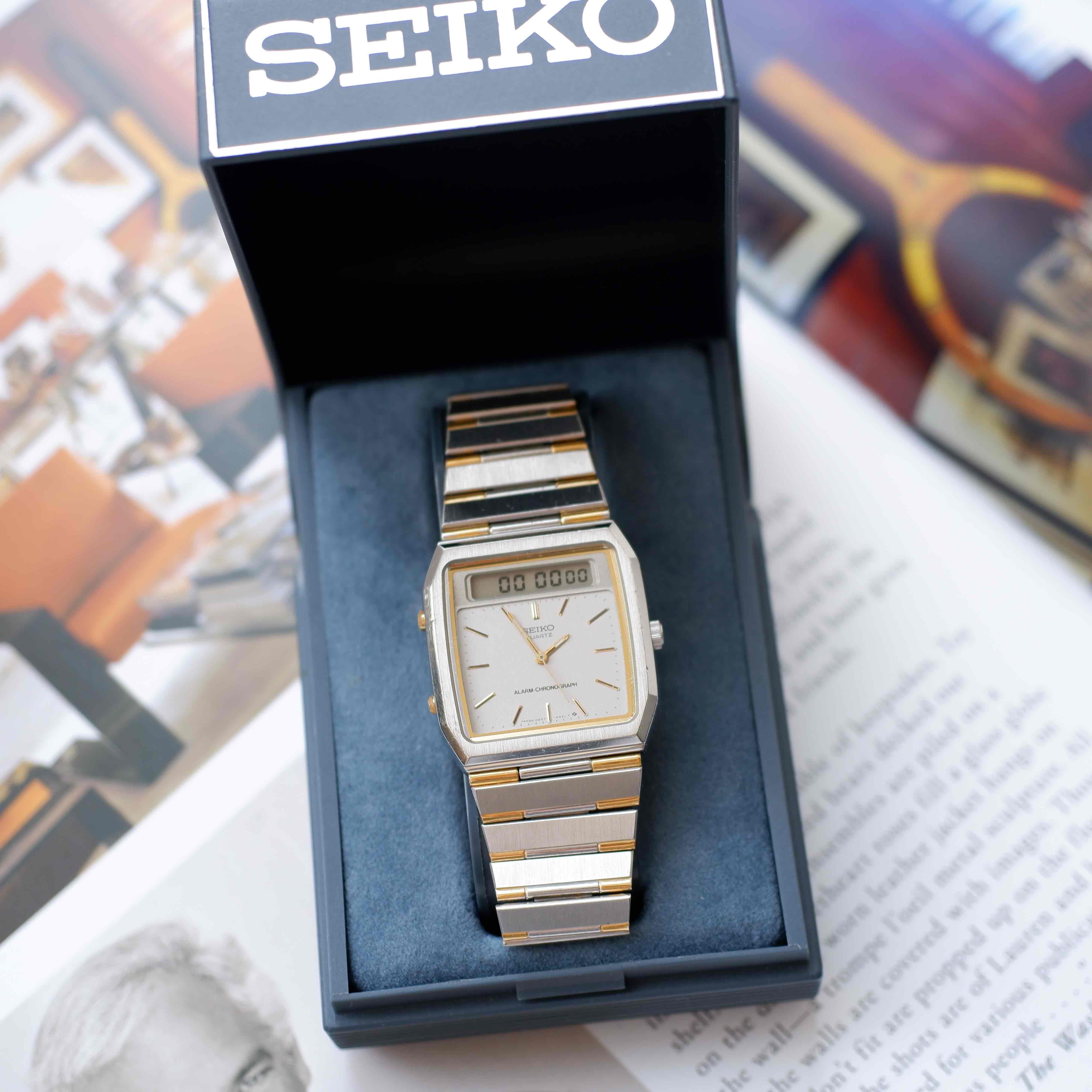 Vintage Seiko AnaDigi Quartz Two Tone Gold from the 80s – Phil