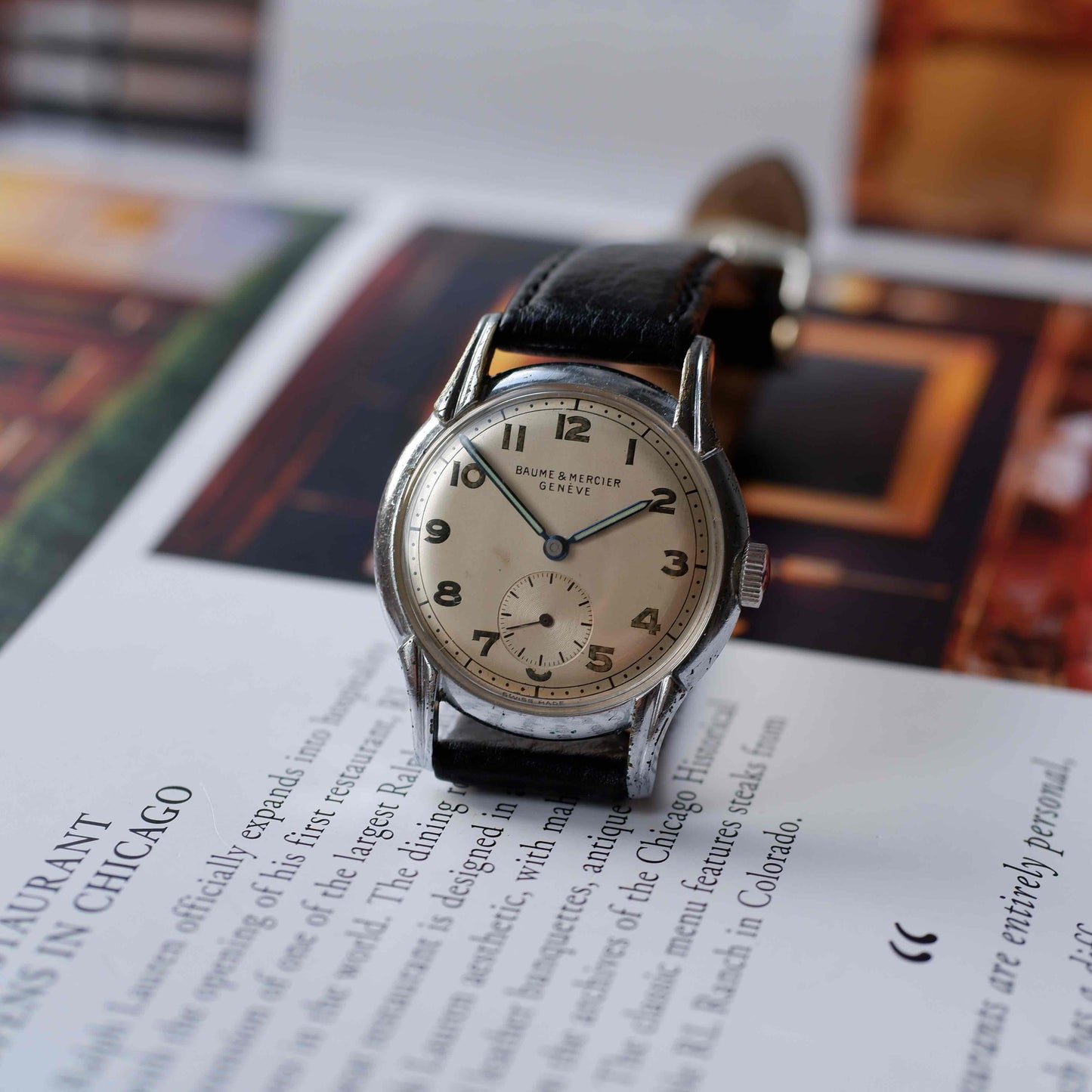 Vintage Baume & Mercier 40s Small Seconds Mid Century Manual Wind