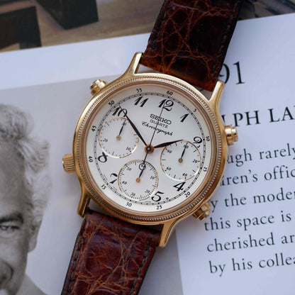 Vintage Seiko Chronograph Ref. 7A28.6050 Alarm Quartz from the 90s
