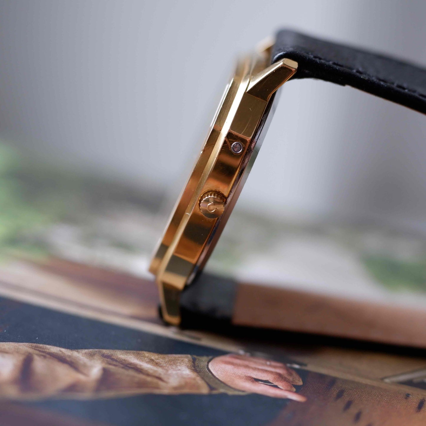 Vintage Omega De Ville Tank Ref. MD 192.0048 Gold 70s Rectangular Quartz