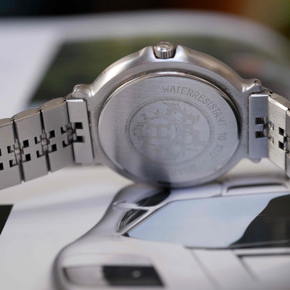 Vintage Hermes Clipper Watch Roman Dial 90s