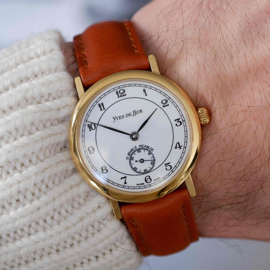 Vintage Yves De Bur Geneve Mechanical 80s Small Second Mint