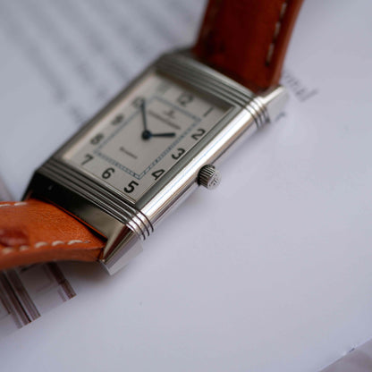 Vintage Jaeger-LeCoultre Reverso Ref.250.8.08 White Sunburst Dial 90s Quartz