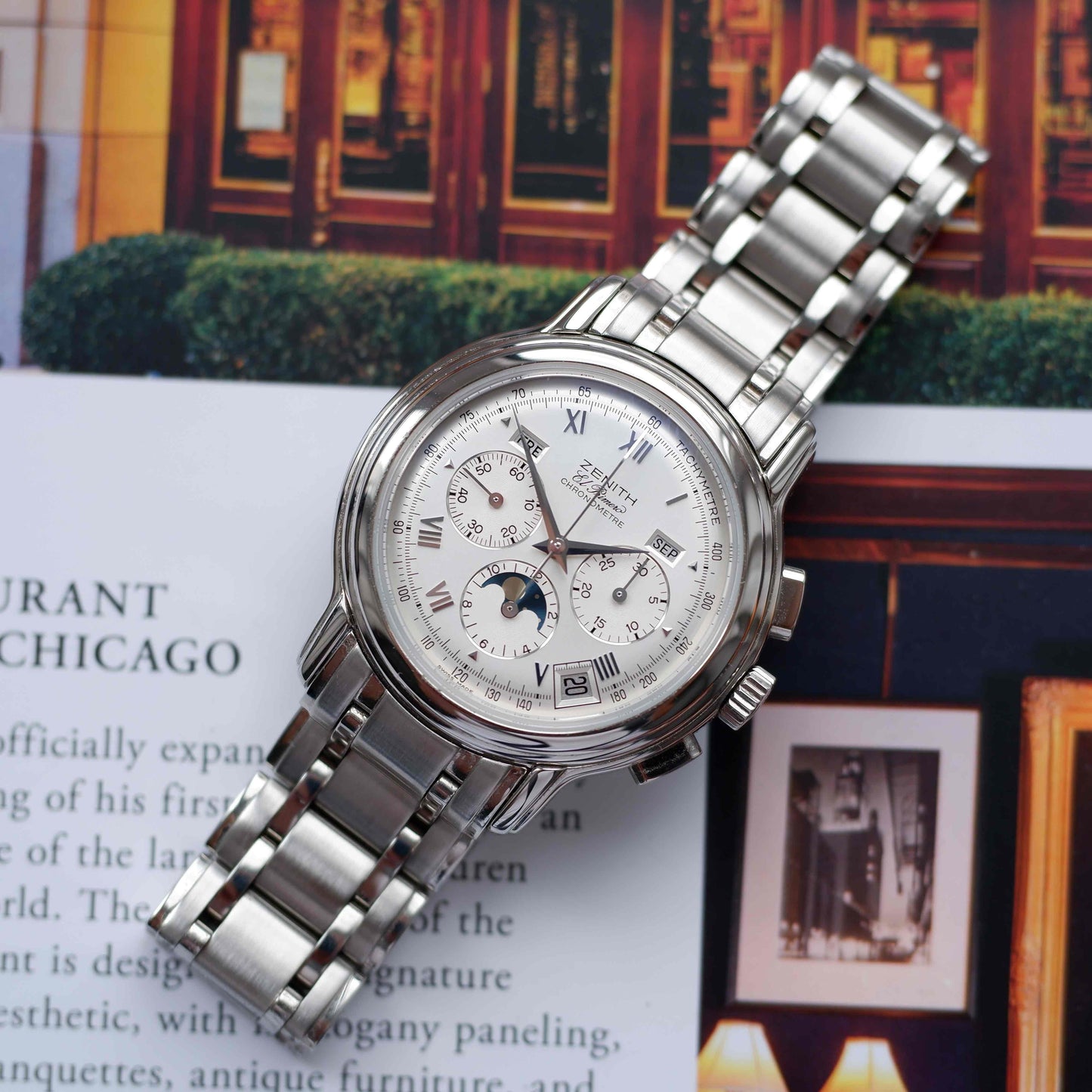 Zenith Chronomaster El Primero Ref. 02.0240.410 Full Calendar Moonphase Chronograph MINT