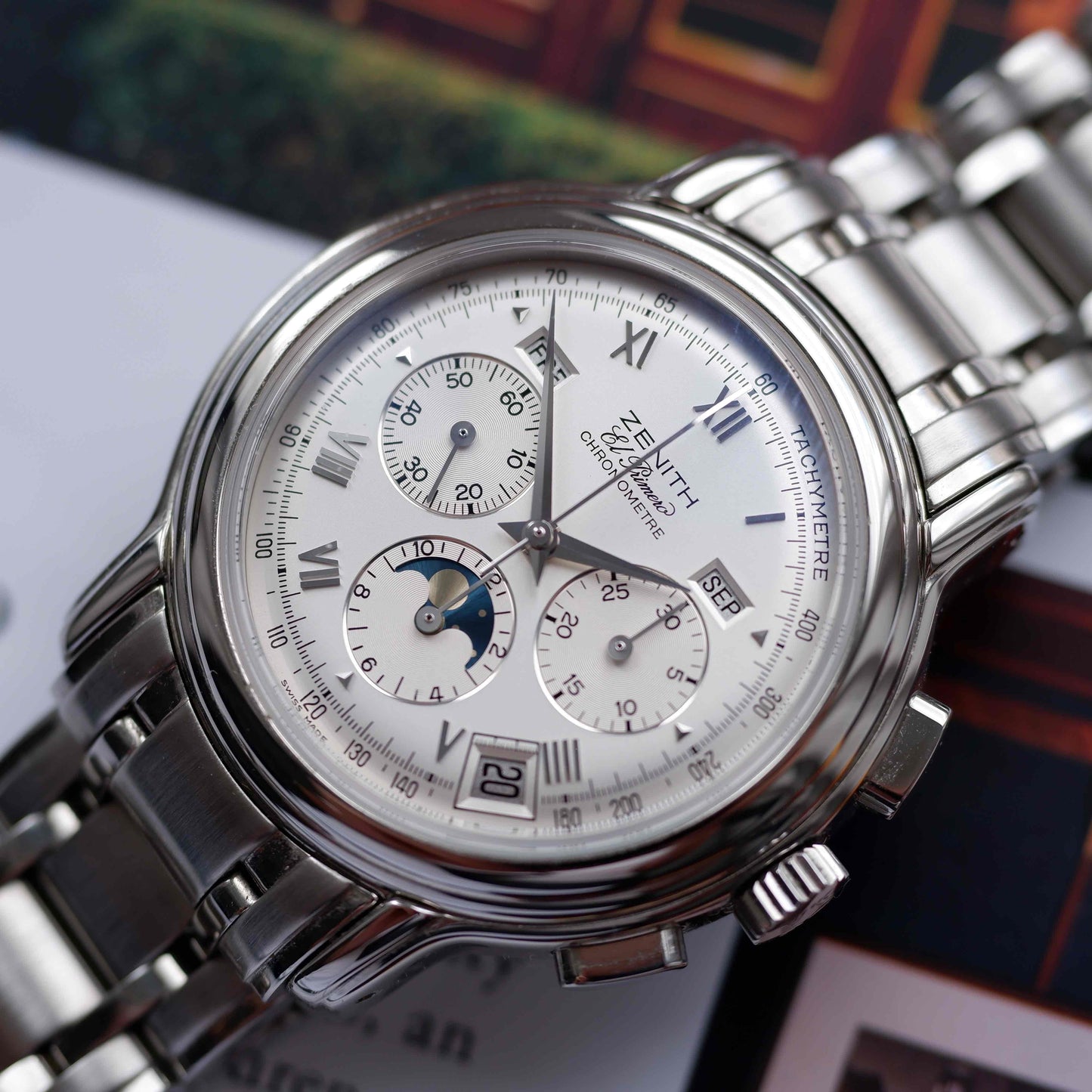 Zenith Chronomaster El Primero Ref. 02.0240.410 Full Calendar Moonphase Chronograph MINT