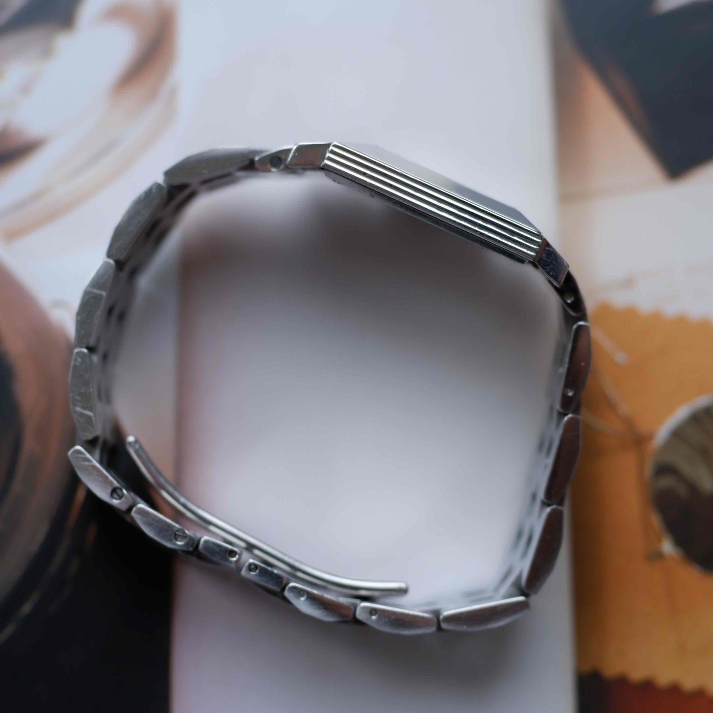 Vintage Dior Monsieur Square Stripe Dial 90s Arabic Numerals Quartz