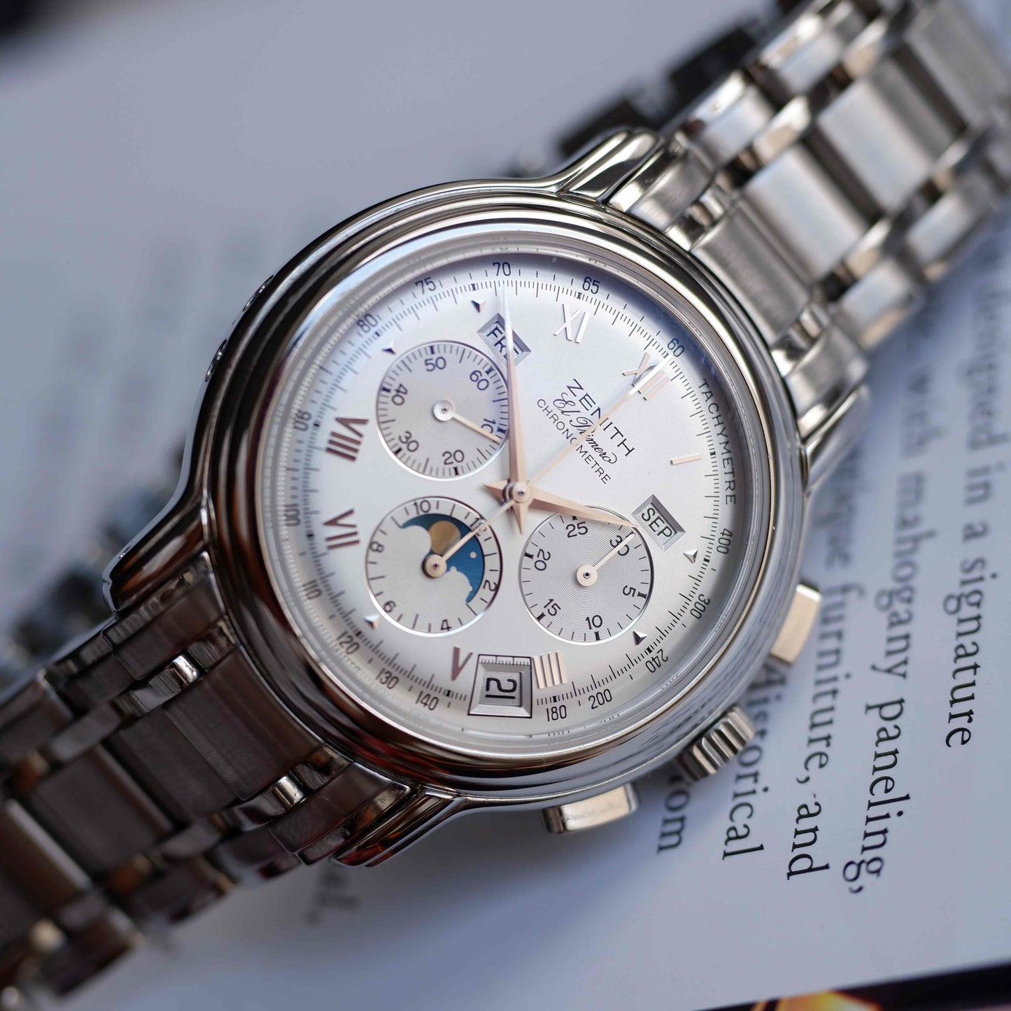 Zenith Chronomaster El Primero Ref. 02.0240.410 Full Calendar Moonphase Chronograph MINT