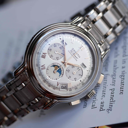 Zenith Chronomaster El Primero Ref. 02.0240.410 Full Calendar Moonphase Chronograph MINT