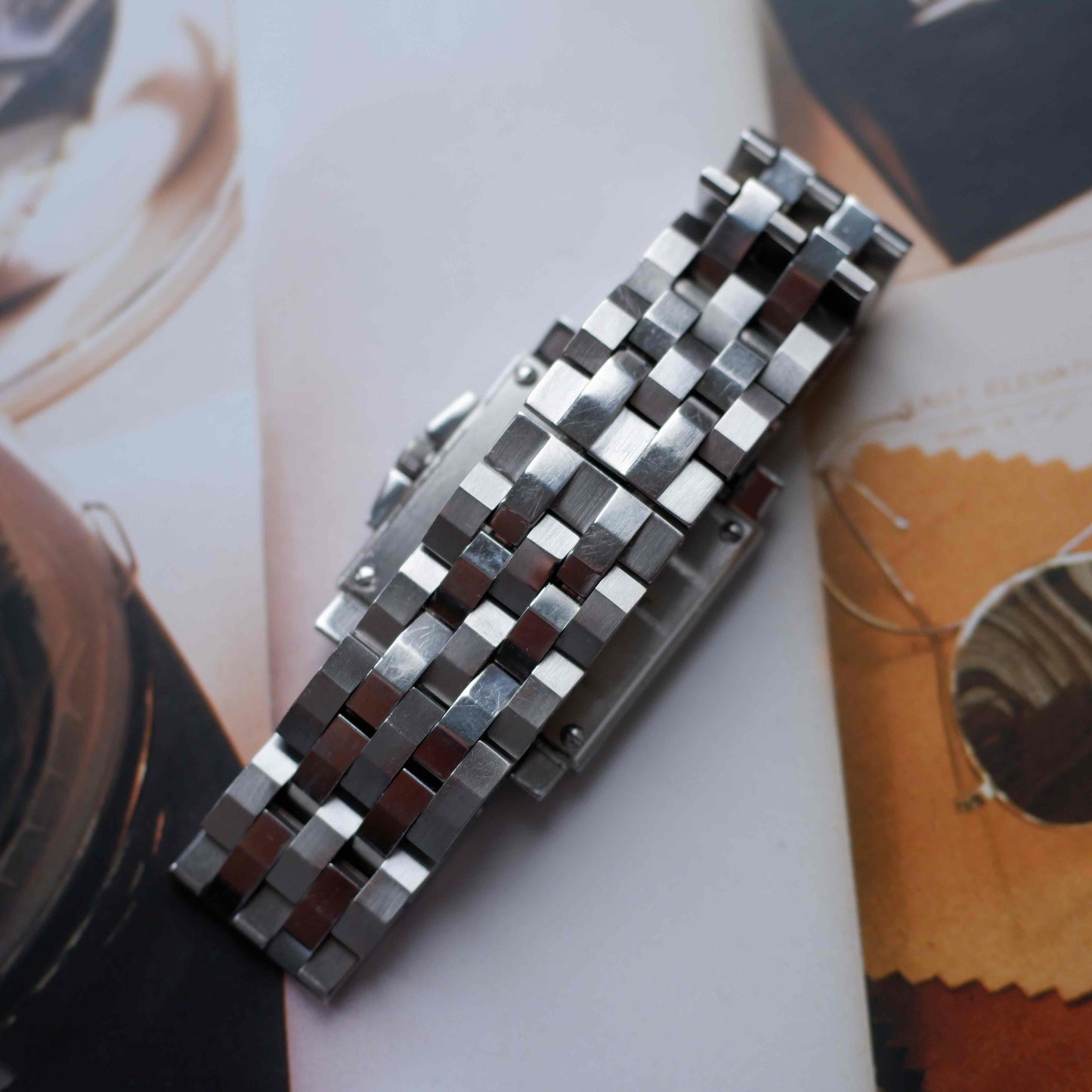 Vintage Dior Monsieur Square Stripe Dial 90s Arabic Numerals Quartz