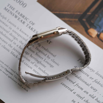 Vintage Pulsar AnaDigi Quartz Two Tone Gold from the 80s