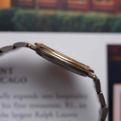 Vintage Maurice Lacroix Midnight Blue Dial 90s Two Tone Golden - NOS