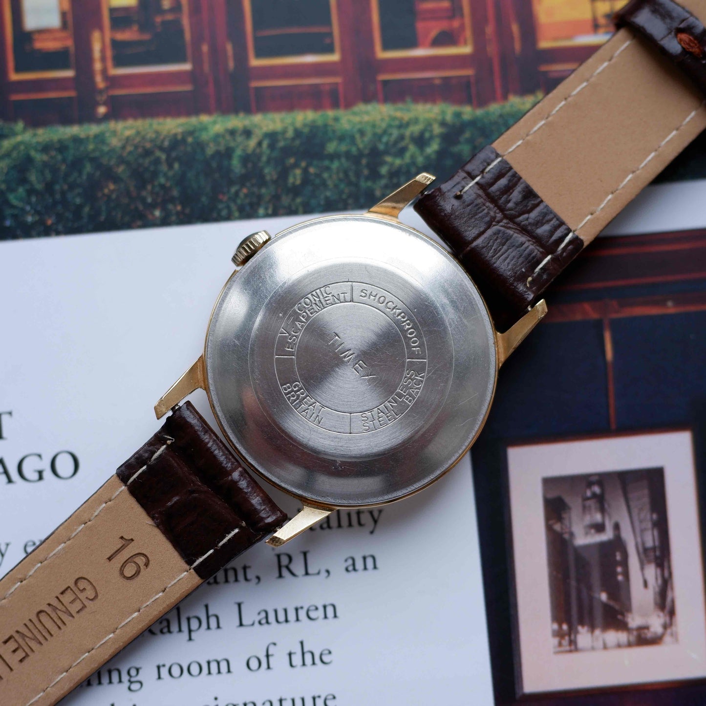 Vintage Timex Golden 60s Minimalist Mechanical Dress Watch