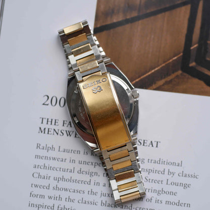 Vintage Seiko SQ 100 Ref. 8229-5030 Day and Date Quartz Two Tone from the 80s