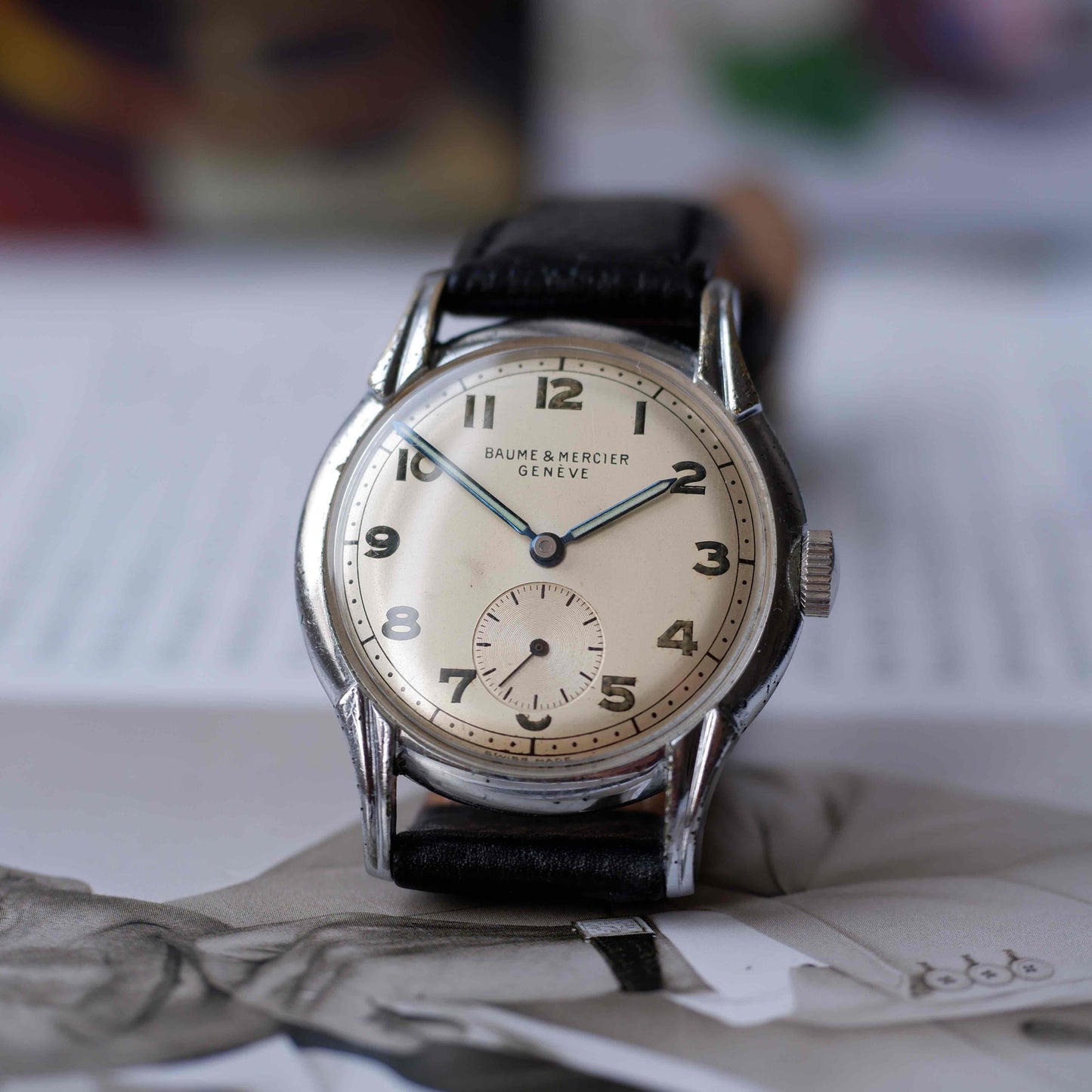Vintage Baume & Mercier 40s Small Seconds Mid Century Manual Wind