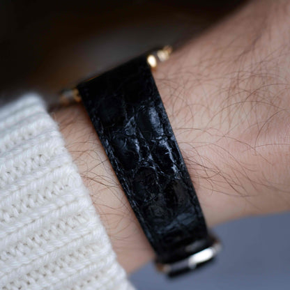 Vintage Seiko Slimline 80s Gold Two-Tone Midnight Blue Dial - NOS