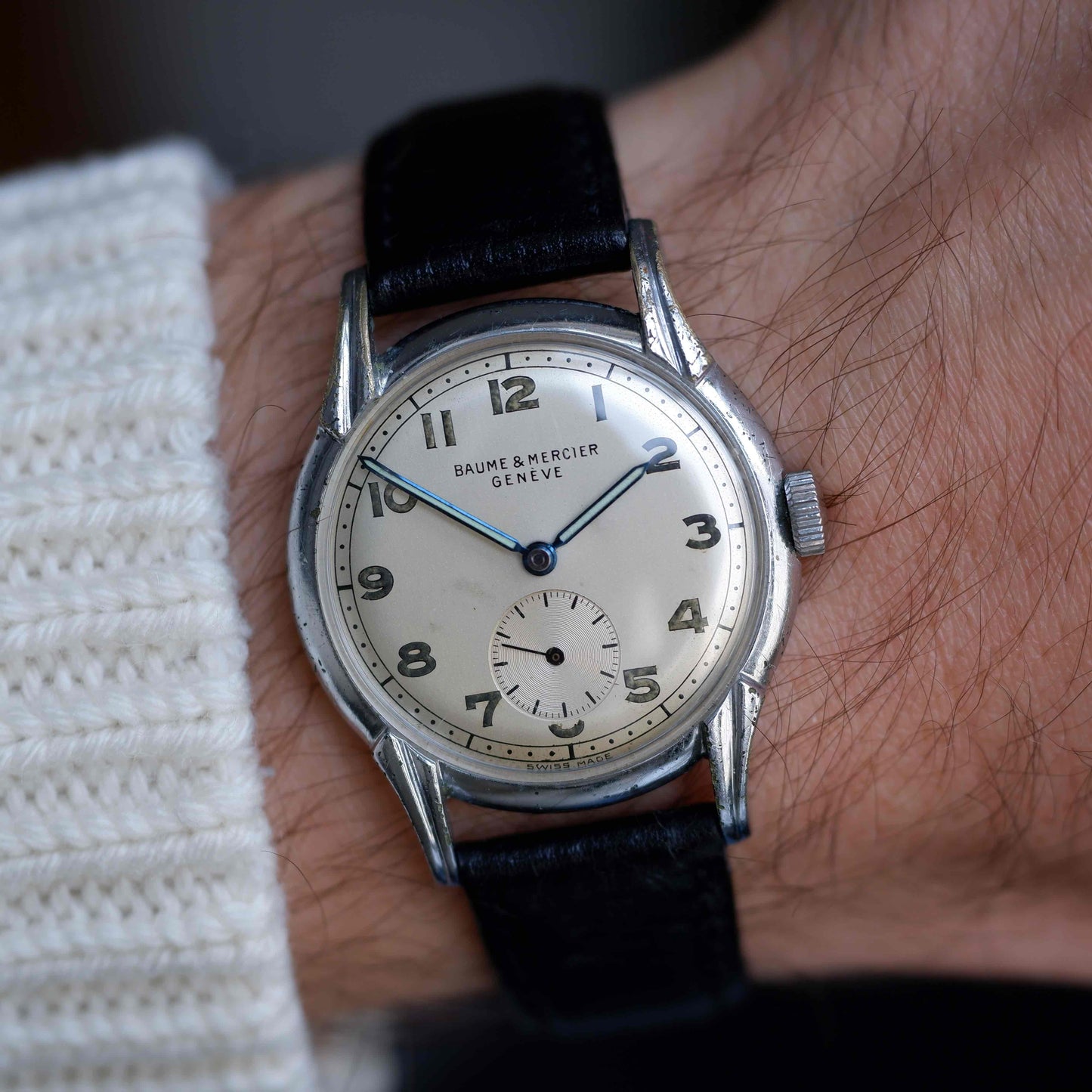 Vintage Baume & Mercier 40s Small Seconds Mid Century Manual Wind