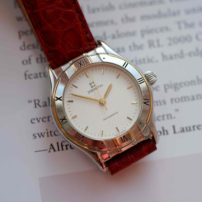 Vintage Zenith Waffle Dial 90s Ref. 19.3140.467 Cal 49.0 Two-Tone Automatic