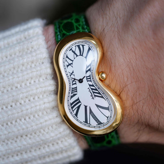 Vintage Exaequo Dali Softwatch White Dial 90s Quartz Mint