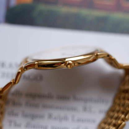 Vintage Longines La Grande Classique Dress Watch 90s Gold Quartz Mint