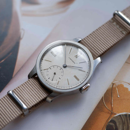 Vintage Longines 1945 Cal. 12.68N Calatrava Style Creamy Roman Dial