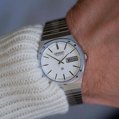 Vintage Orient Day and Date Quartz from the 80s in NOS