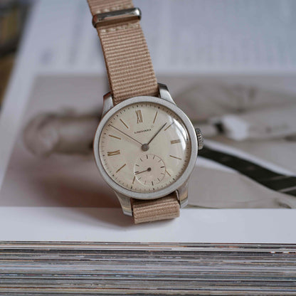 Vintage Longines 1945 Cal. 12.68N Calatrava Style Creamy Roman Dial