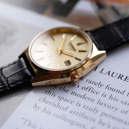 Vintage Citizen Day Date 80s Gold Baton Indices Quartz