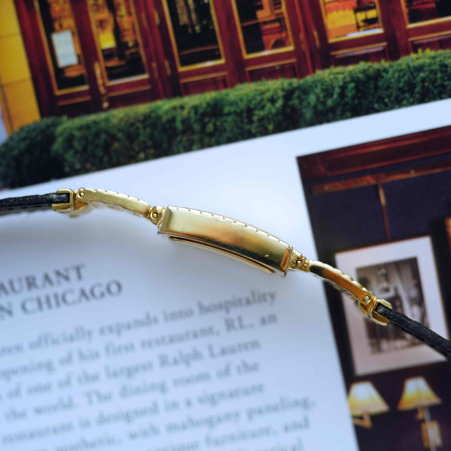 Vintage Gianni Versace Medusa Tank Watch 90s Gold Roman Dial Quartz