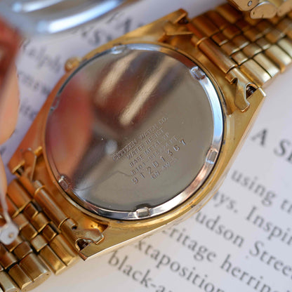 Vintage Citizen Day Date 80s Gold Roman Dial Jubilee Bracelet Quartz