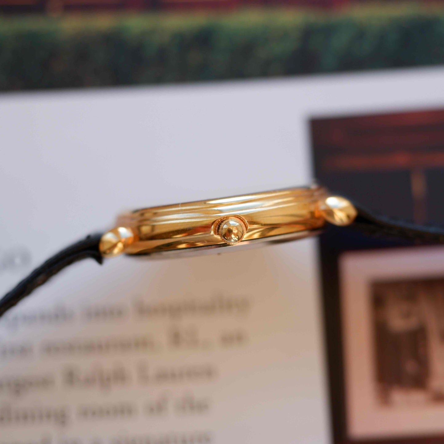 Vintage Favorit Sun & Moon Dress Watch 90s Gold Quartz Mint