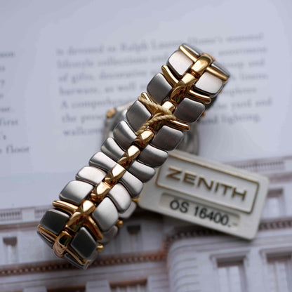 Vintage Zenith Acropolis 90s Two-Tone White Roman Dial Automatic - NOS