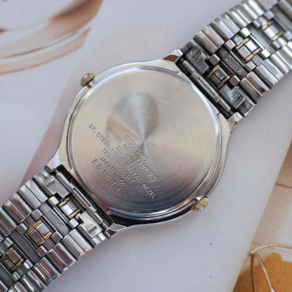 Vintage Seiko Ref. 7F24-6010 Two-Tone Day Date & 24H Subdials