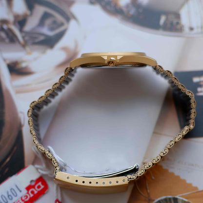 Vintage Dugena Golden 80s Champagne Dial with Date - NOS