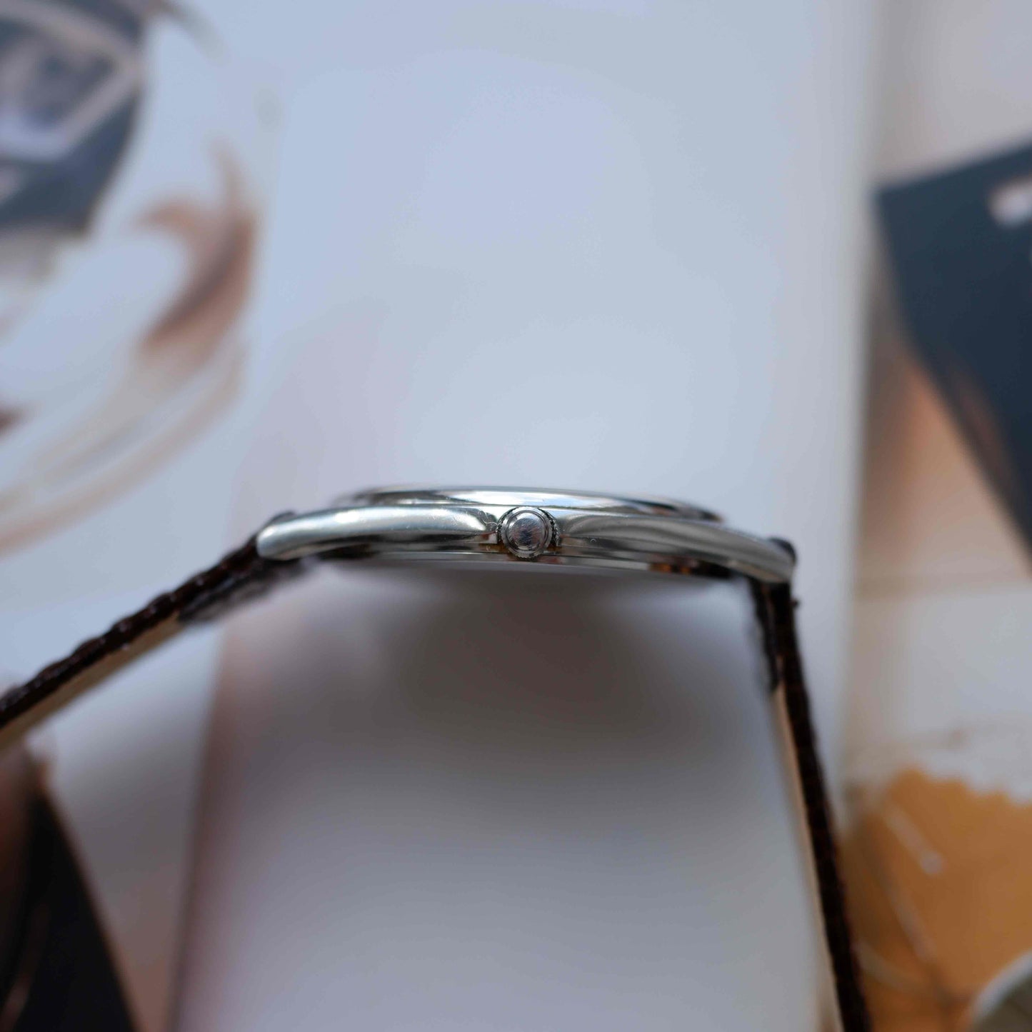 Vintage Seiko Dress Watch 90s Silver White Dial Quartz