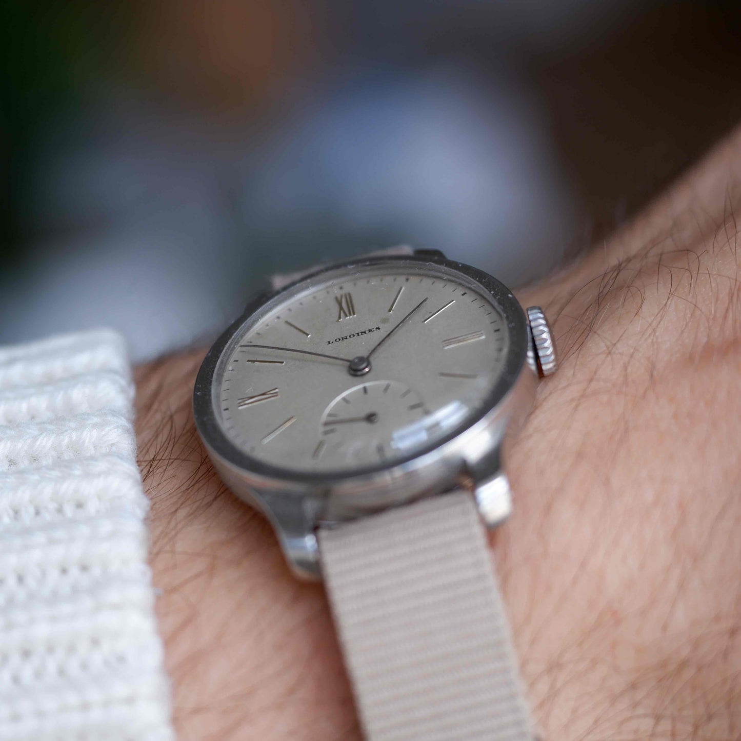 Vintage Longines 1945 Cal. 12.68N Calatrava Style Creamy Roman Dial