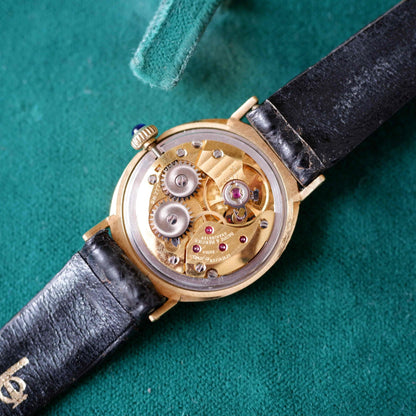 Vintage Baume & Mercier Ellipse Cal. BM777 Black Onyx Dial 70s Near NOS