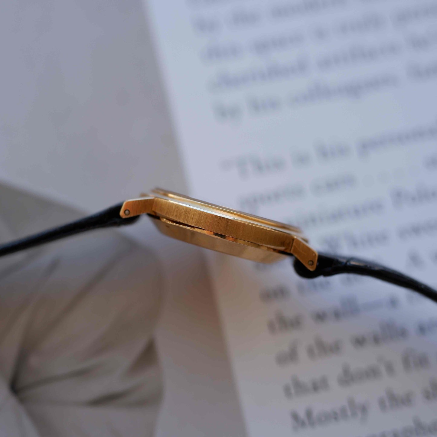 Vintage Baume & Mercier Ellipse Cal. BM777 Black Onyx Dial 70s Near NOS