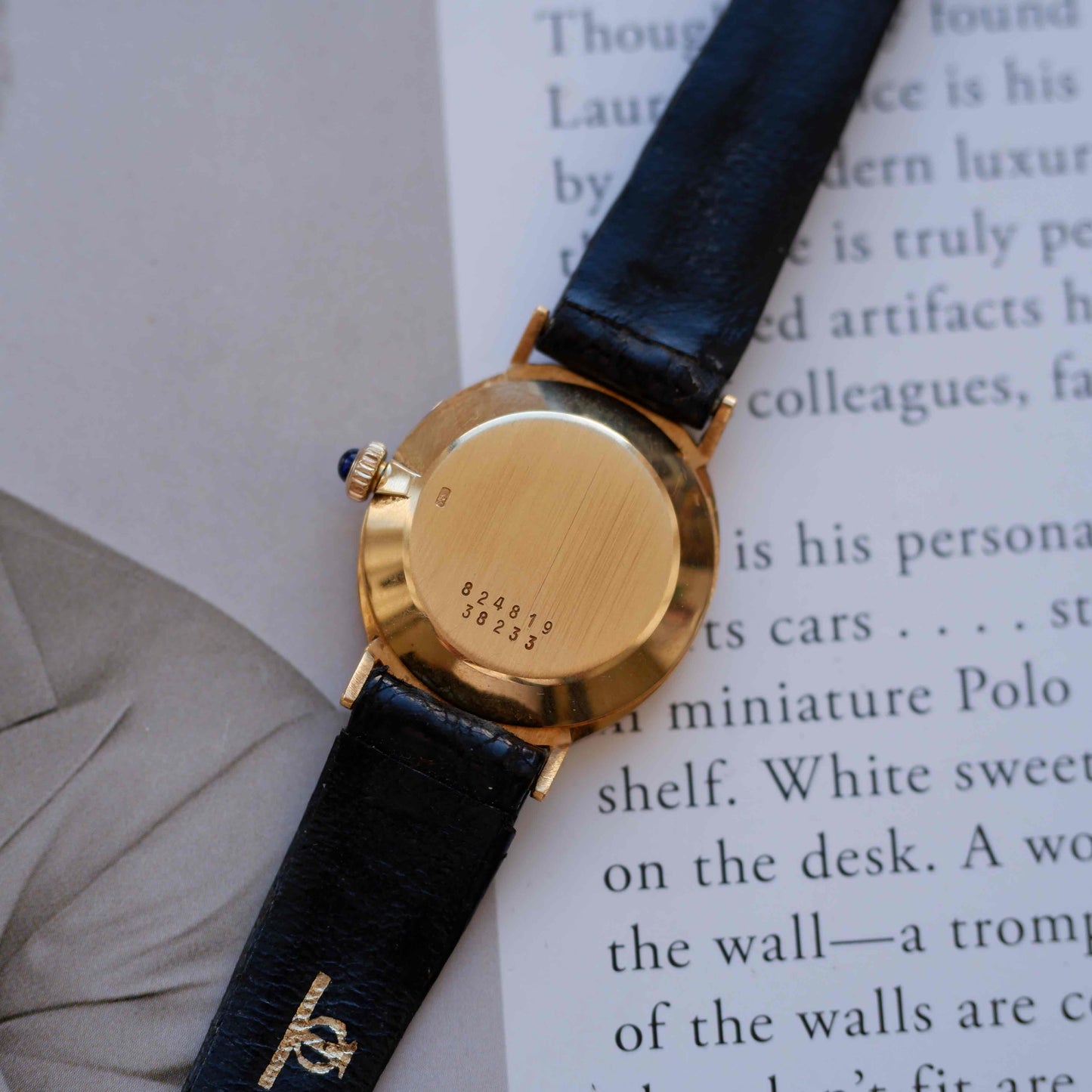 Vintage Baume & Mercier Ellipse Cal. BM777 Black Onyx Dial 70s Near NOS