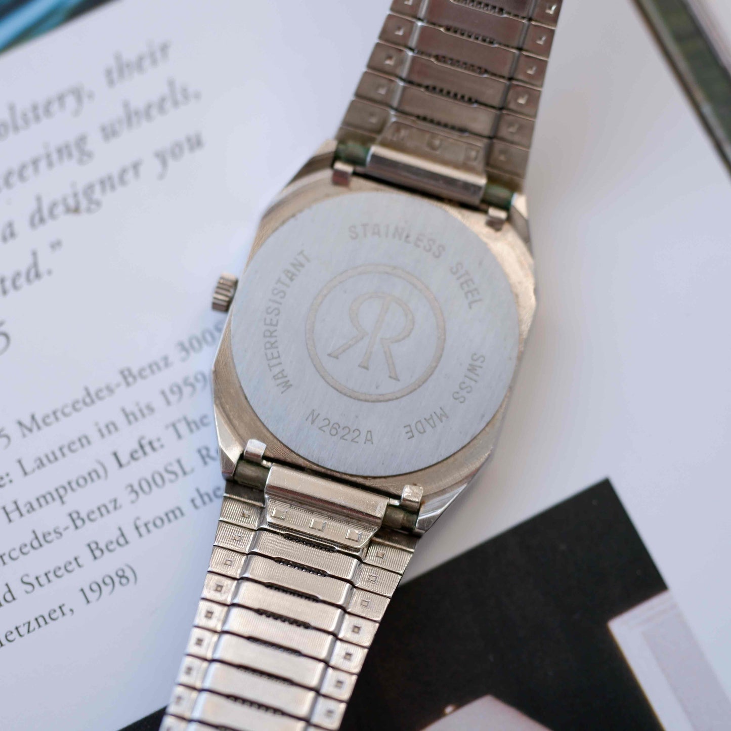 Vintage Revue Newport Date Quartz Black and from the 80s NOS