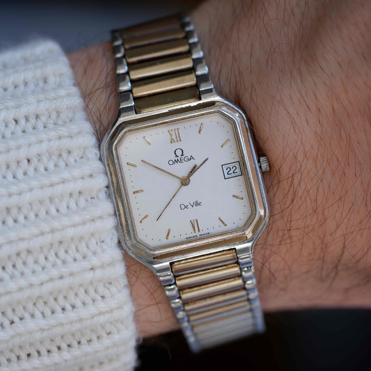 Vintage Omega DeVille Quartz from the 80s Two Tone