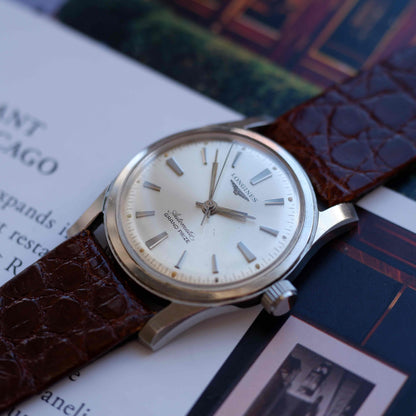 Vintage Longines Grand Prize Silver Sunburst Dial Automatic 60s