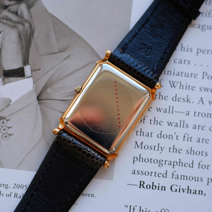 Vintage Missouri 1839 Tank Watch 90s Gold Art Deco Roman Dial - NOS