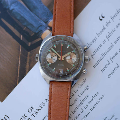 Vintage Poljot Chronograph Telemeter Dial 23 Jewels Mechanical 70s