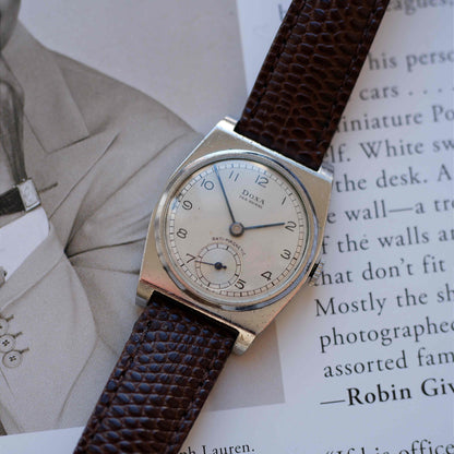 Vintage Doxa Anti-Magnetic Small Seconds 40s Silver Dial Mechanical
