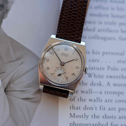 Vintage Doxa Anti-Magnetic Small Seconds 40s Silver Dial Mechanical