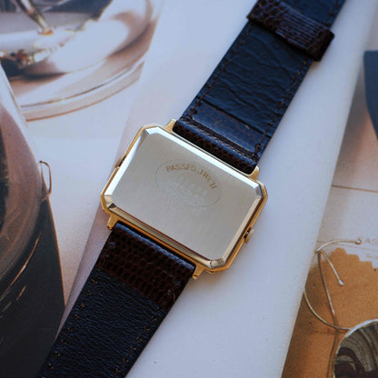 Vintage Pulsar Dual Time Twin Dial 80s Gold Watch – NOS with Box