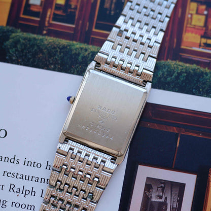 Vintage Rado Tank 80s Two-Tone Bamboo Bracelet Quartz – Ultra Rare