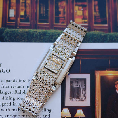 Vintage Rado Tank 80s Two-Tone Bamboo Bracelet Quartz – Ultra Rare