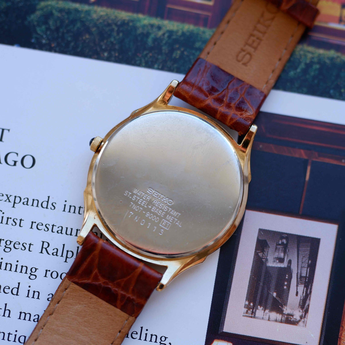 Vintage Seiko Small Seconds 90s Gold Breguet Style White Dial – NOS